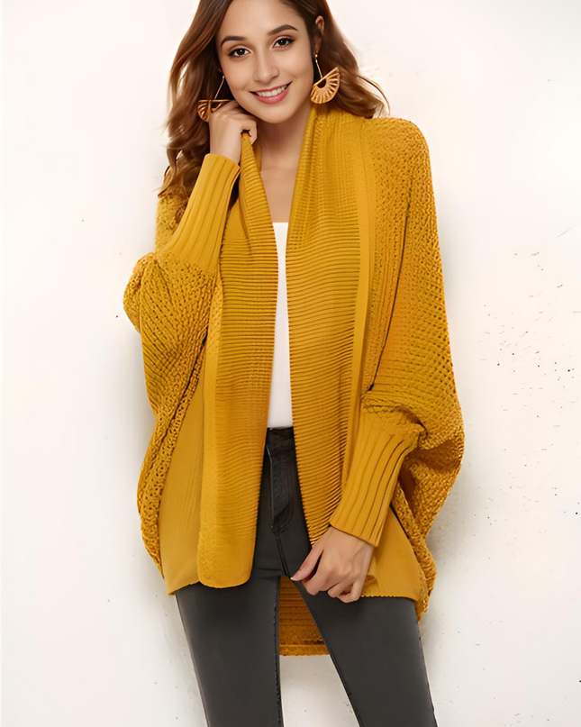 Open Front Batwing Sleeve Cardigan - Hey Love Boutique