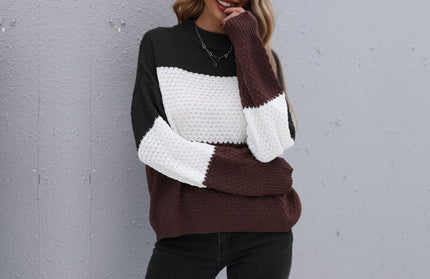 Long Sleeve Knitted Pullover Loose Sweater