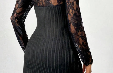 Lace Patchwork Long Sleeve T-Shirt