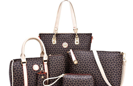 Fish Bone Patterned Six Piece Set