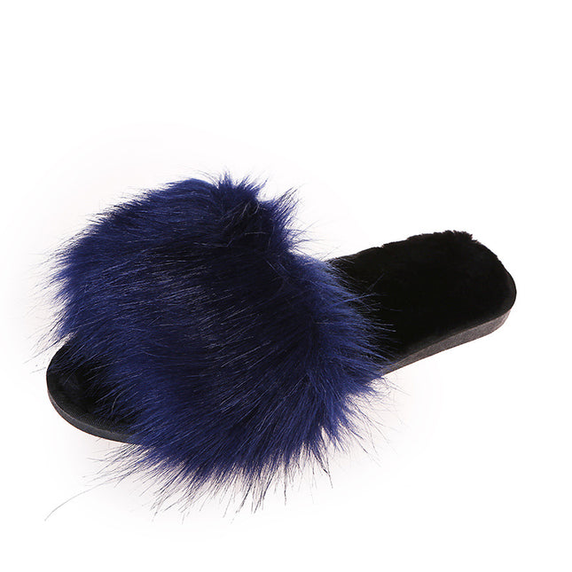 The New Plush Slippers Can Be Worn Outside The Home Plus Size Women's Slippers - Hey Love Boutique