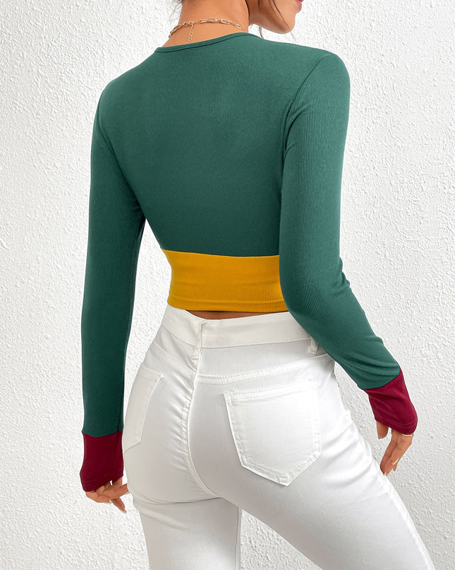 Short Patchwork Top - Hey Love Boutique