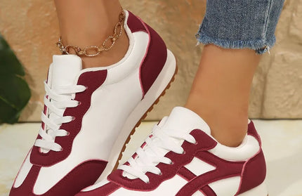 Contrast Lace Up Sneakers