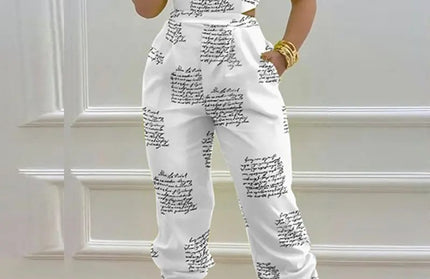 Open Back Cross Lace Up Bow Jumpsuit