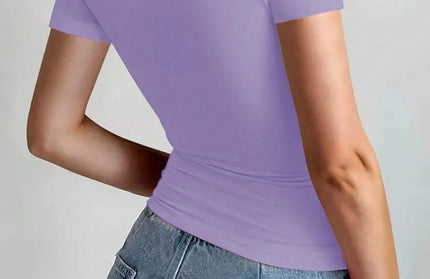 Casual Slim Fit Short Sleeved T-shirt