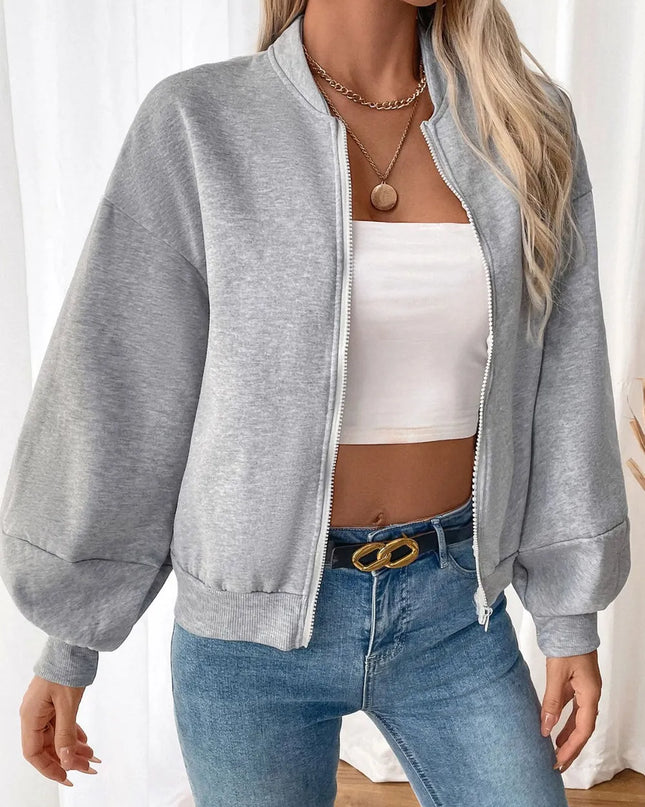 Zip Up Long Sleeve Jacket