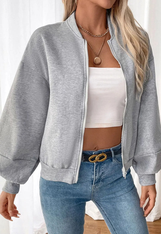 Zip Up Long Sleeve Jacket