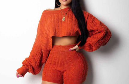 Sexy Knit Sweater Matching Sets