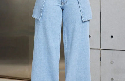 Wide Leg Jeans with Pockets