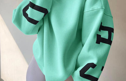 Printed Thickened Versatile Sweater