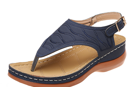 Roman Style One Word Buckle Sandals