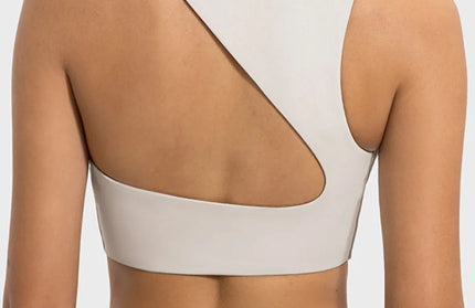 Cutout Round Neck Active Tank
