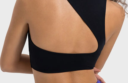 Cutout Round Neck Active Tank