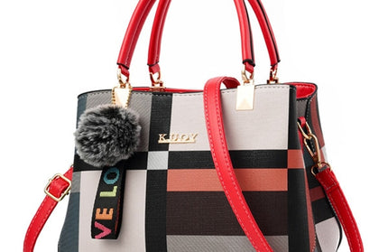 Plaid Stitching Wild Crossbody Bags