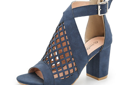 Fish Mouth Chunky Heels - Hey Love Boutique