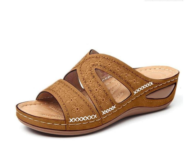 Women'S Sandals Open Toe Summer Women Flats Shoes Female Lightweight Woman Wedges Sandals Ladies Sandals Big Size