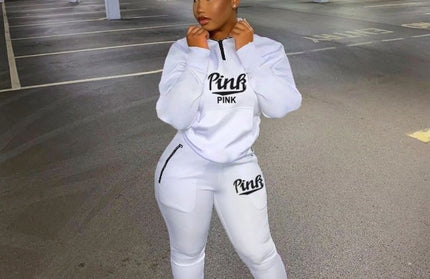 Pink Letter Sport Sweatshirt - Hey Love Boutique