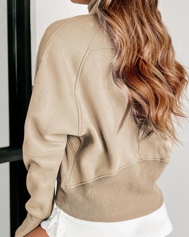 Half Zip Long Sleeve Hoodie