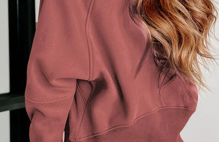 Half Zip Long Sleeve Hoodie