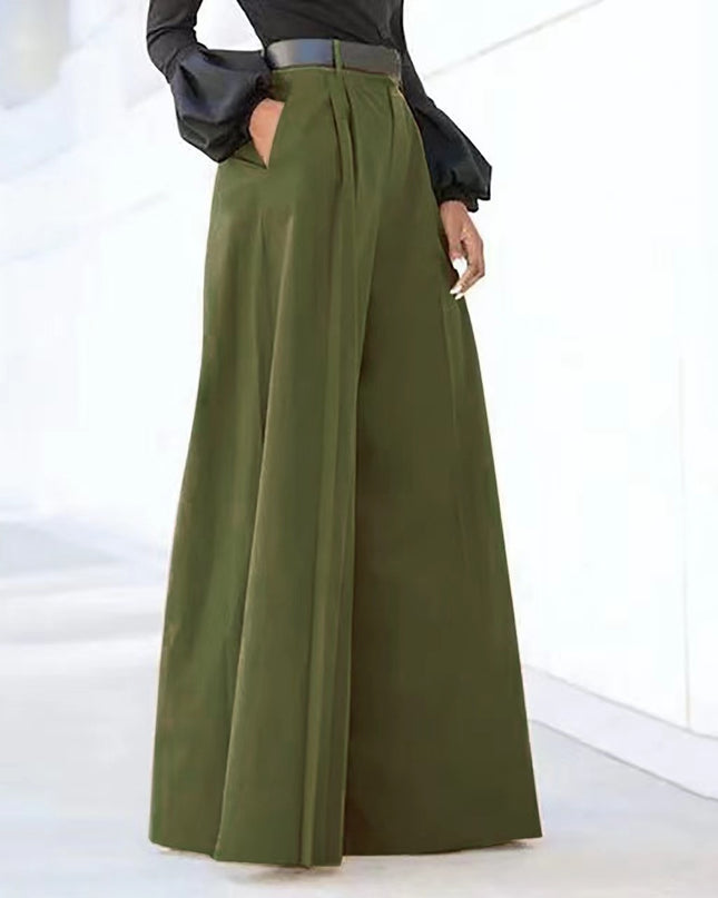 Casual Loose High Waisted Wide Leg Pants