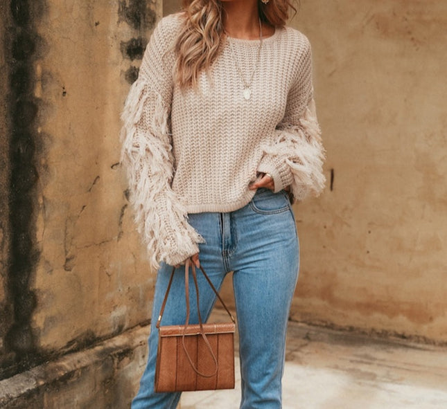 Pullover Loose Sweater - Hey Love Boutique