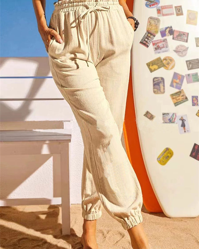Lotus Leaf Casual Pants
