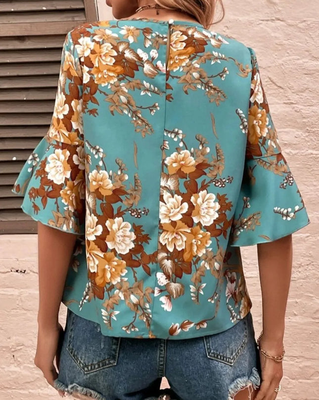Printed Half Sleeve Blouse
