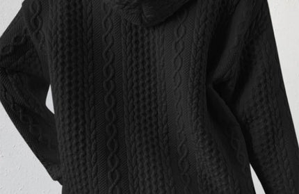 Drawstring Drop Shoulder Long Sleeve Hoodie