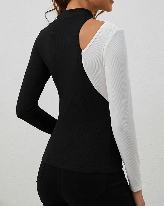 Cut Out Long Sleeved Shirt