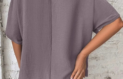 Knotted Half Sleeve Blouse