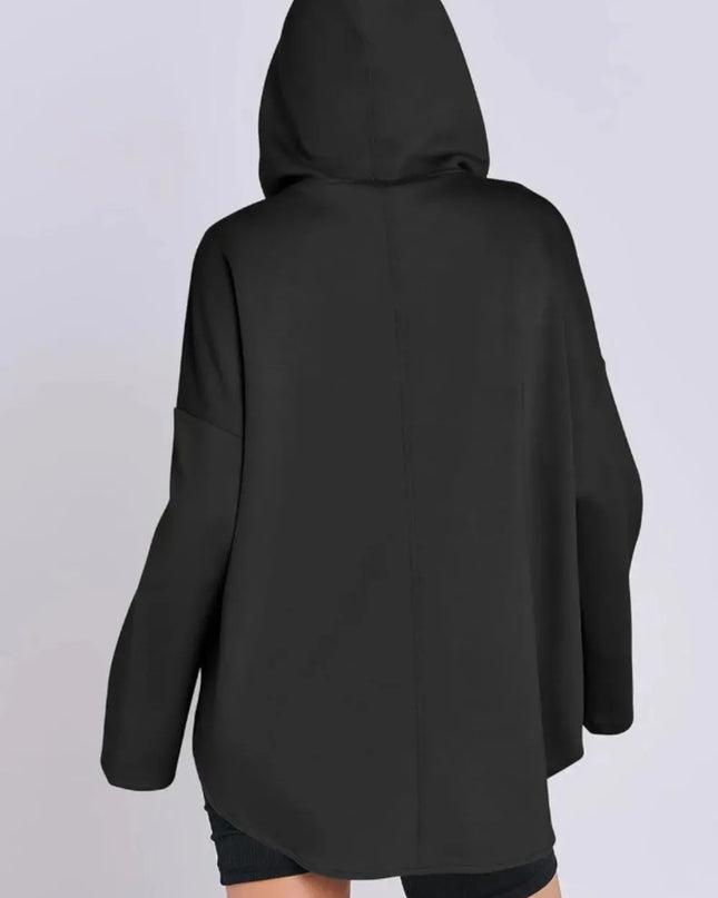 Quarter Zip Long Sleeve Hoodie