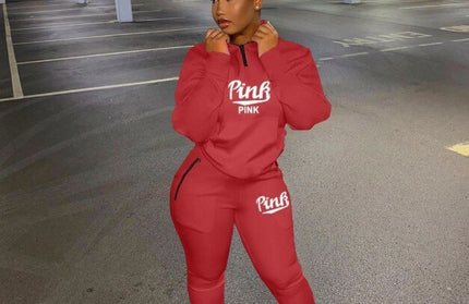 Pink Letter Sport Sweatshirt - Hey Love Boutique