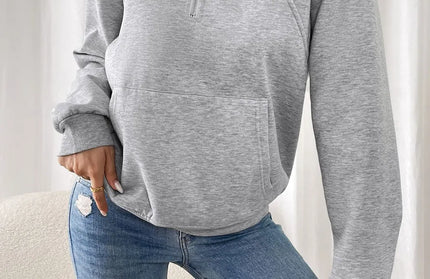 Half Zip Long Sleeve Hoodie