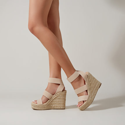 High Heel Wedge Heel Platform Sandals - Hey Love Boutique