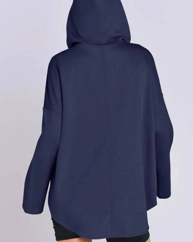 Quarter Zip Long Sleeve Hoodie