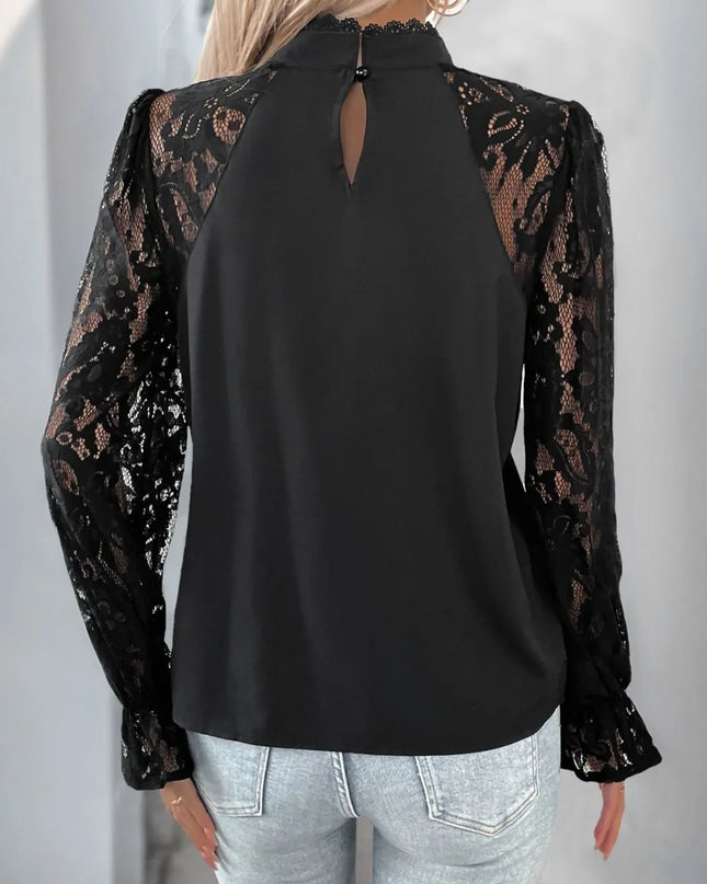 Lace Long Sleeve Blouse