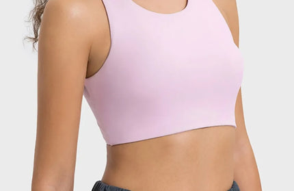 Cutout Round Neck Active Tank