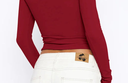 Button Down Long Sleeve Top