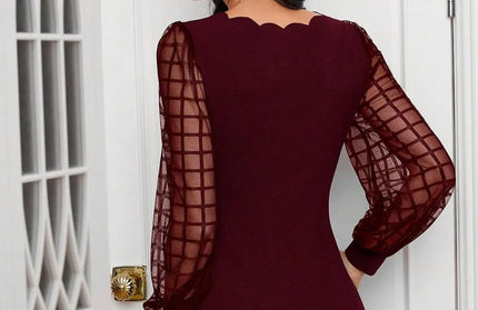 V-Neck Long Sleeve Shirt