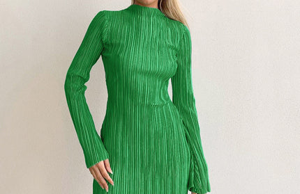 Sexy Pleated Slim Hip Dress