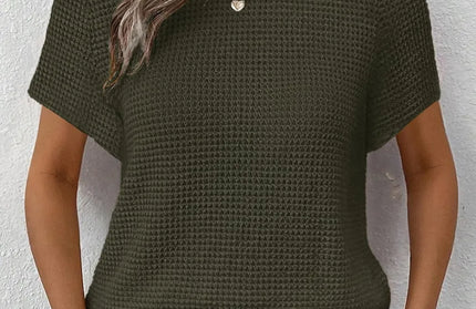 Knitted One Shoulder Sleeved Sweater