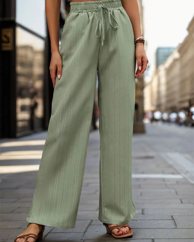 High Waist Wide Leg Pants