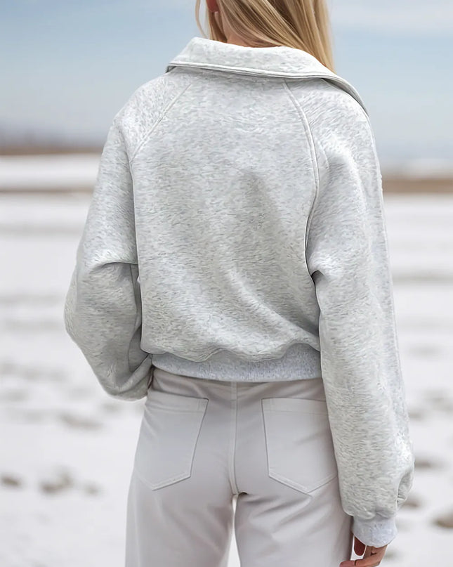 Half Zip Long Sleeve Hoodie