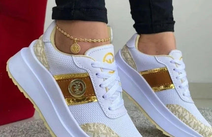 Lightweight Lace-Up Sneakers - Hey Love Boutique
