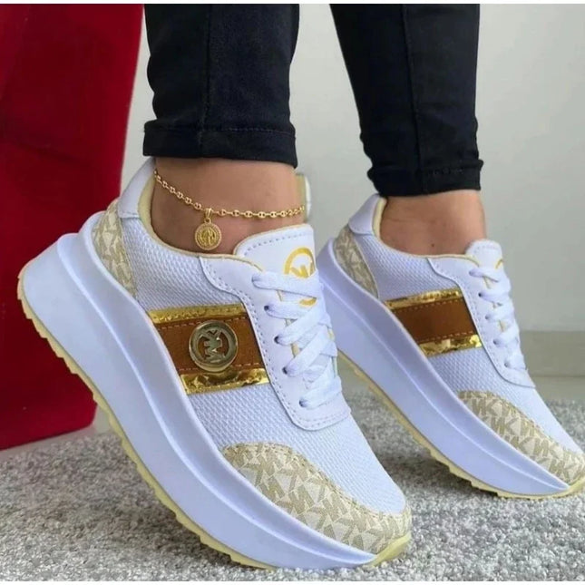 Lightweight Lace-Up Sneakers