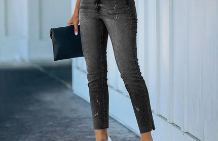 Trend Pants for Women Slim Fit Fashion High Waist Stretch Streetwear Vintage Casual Women's Jeans - Hey Love Boutique
