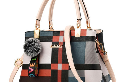 Plaid Stitching Wild Crossbody Bags