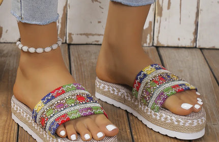 Open Toe Platform Sandals
