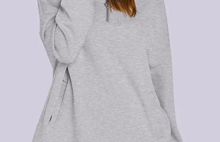 Quarter Zip Long Sleeve Hoodie