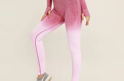 Gradient Seamless Gym Clothing Set